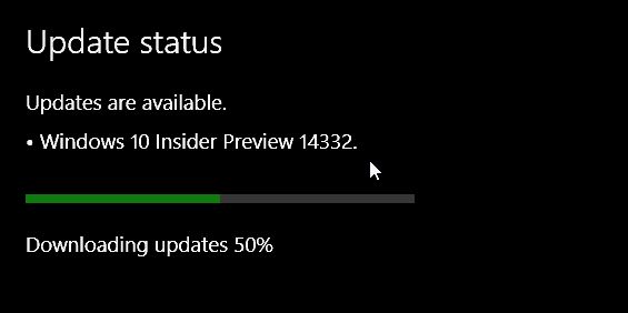 Windows 10 Preview Build 14332 lançado hoje para iniciados