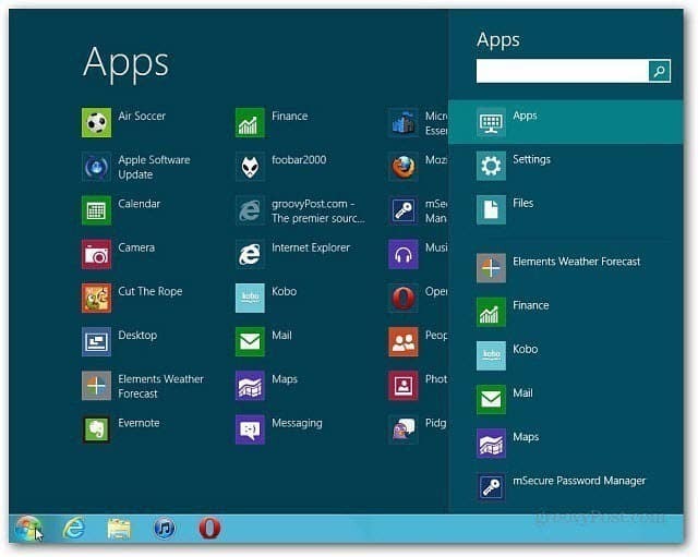 Obtenha o menu Iniciar no Windows 8 com o ViStart
