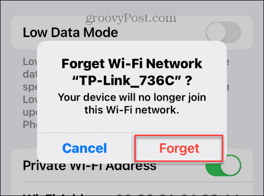 Alterar a senha do Wi-Fi no iPhone