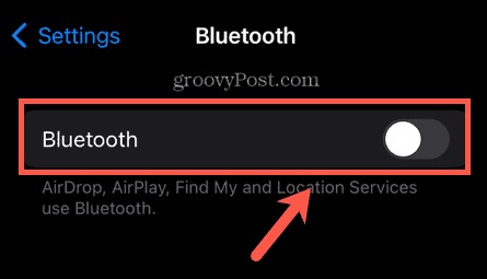 iphone bluetooth desligado