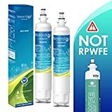 Filtro de água para refrigerador certificado Waterdrop NSF 53 e 42, compatível com GE RPWF (não RPWFE), avançado, conjunto de 2