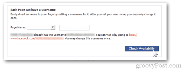 configurações de página do facebook nome de usuário alterar nome de usuário cada página pode ter um nome de página de nome de usuário verificar disponibilidade