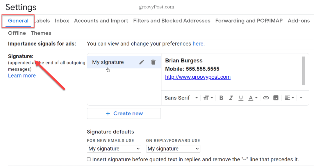 Adicionar uma imagem à sua assinatura do Gmail