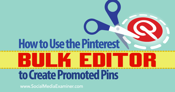 pins promovidos e ferramenta de edição em massa pinterest