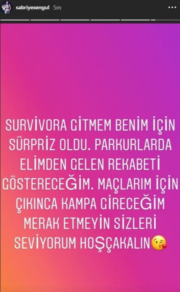 Sabriye Şengül está no Survivor novamente!