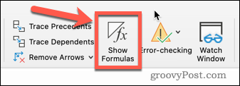Mostrar fórmulas no Excel
