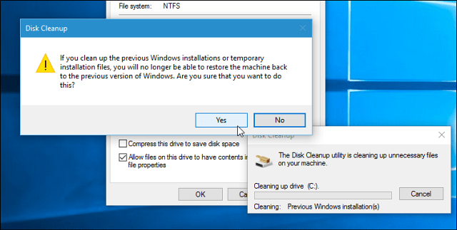 Atualização de novembro do Windows 10: recuperar 20 GB de espaço em disco