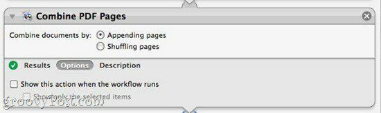 Combine PDFs usando o Automator no Mac OS X