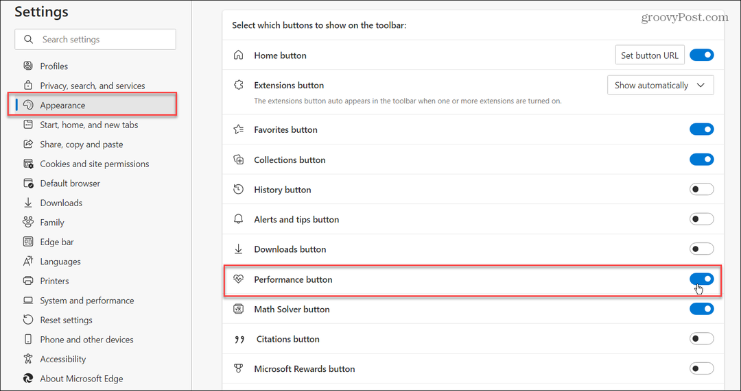 Habilitar o modo de eficiência no Microsoft Edge