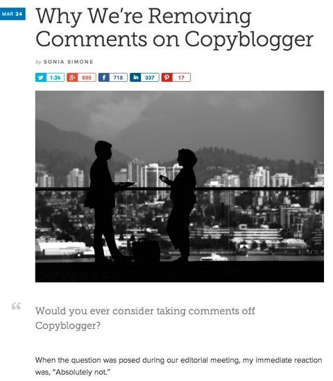 copyblogger remove comentários