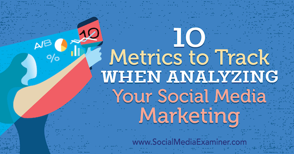 10 métricas para rastrear ao analisar seu marketing de mídia social por Ashley Ward no Examiner de mídia social.