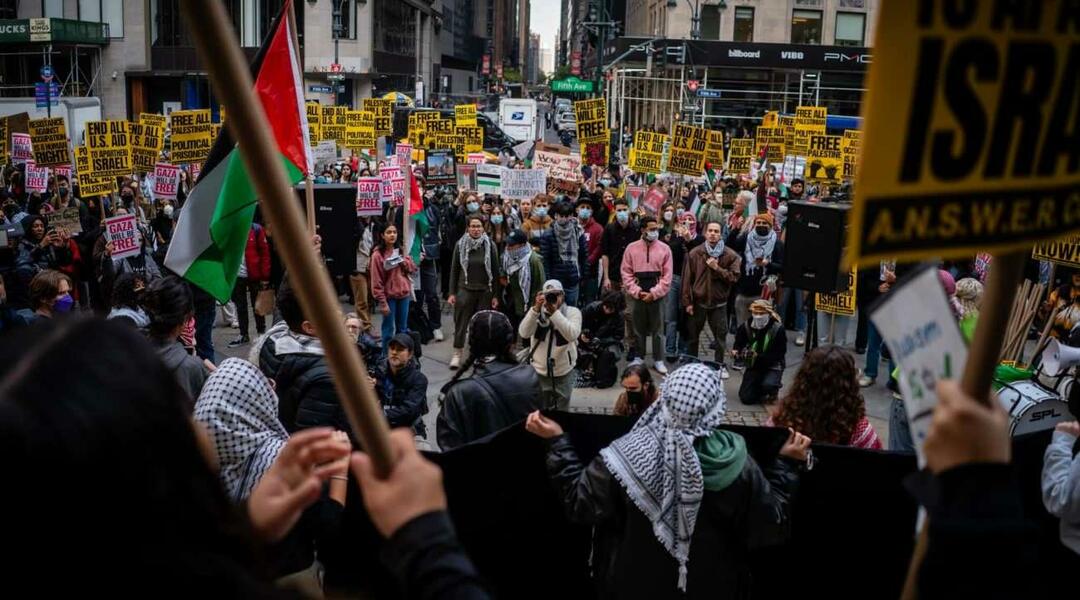 Greve na Palestina em Nova York