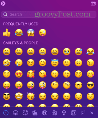 visualizador de emoji pequeno mac