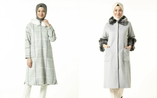 Modelos de casaco comprido acessíveis com o hijab 2020