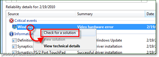 verifique se há soluções do windows 7 para problemas