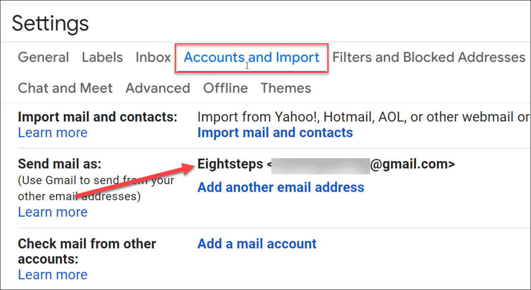 novo nome de exibição gmail