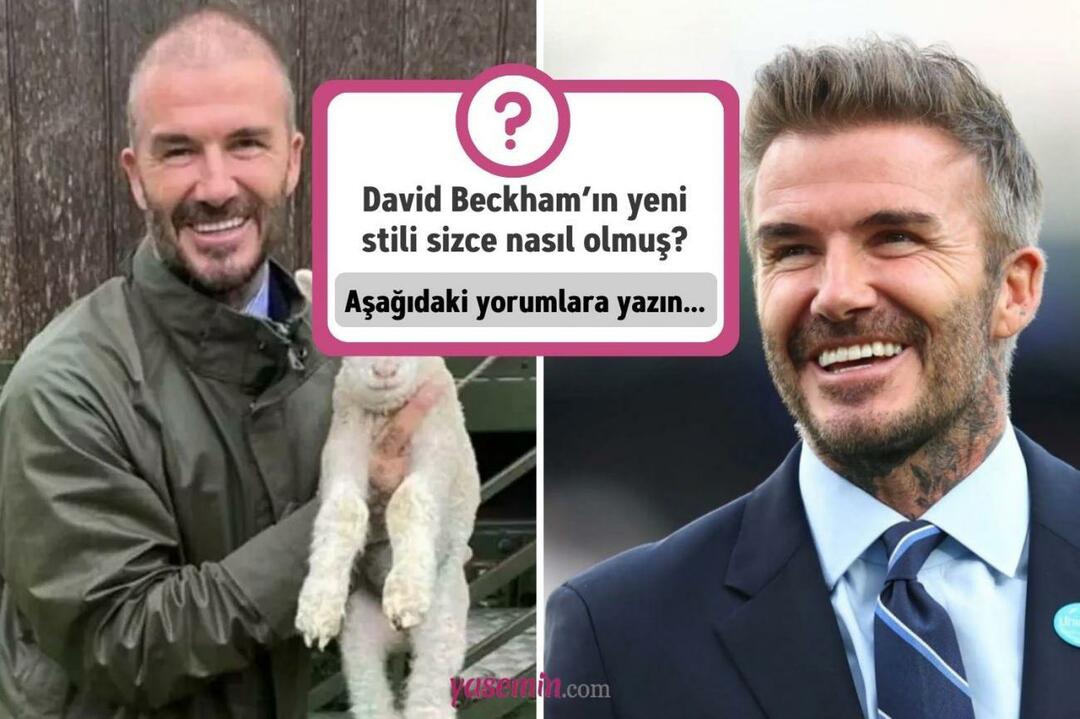 O que você acha da transformação de David Beckham?
