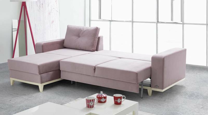 Modelos de sofá-cama para casas com salas estreitas