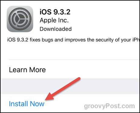 Apple ios 9.3.2 instalar