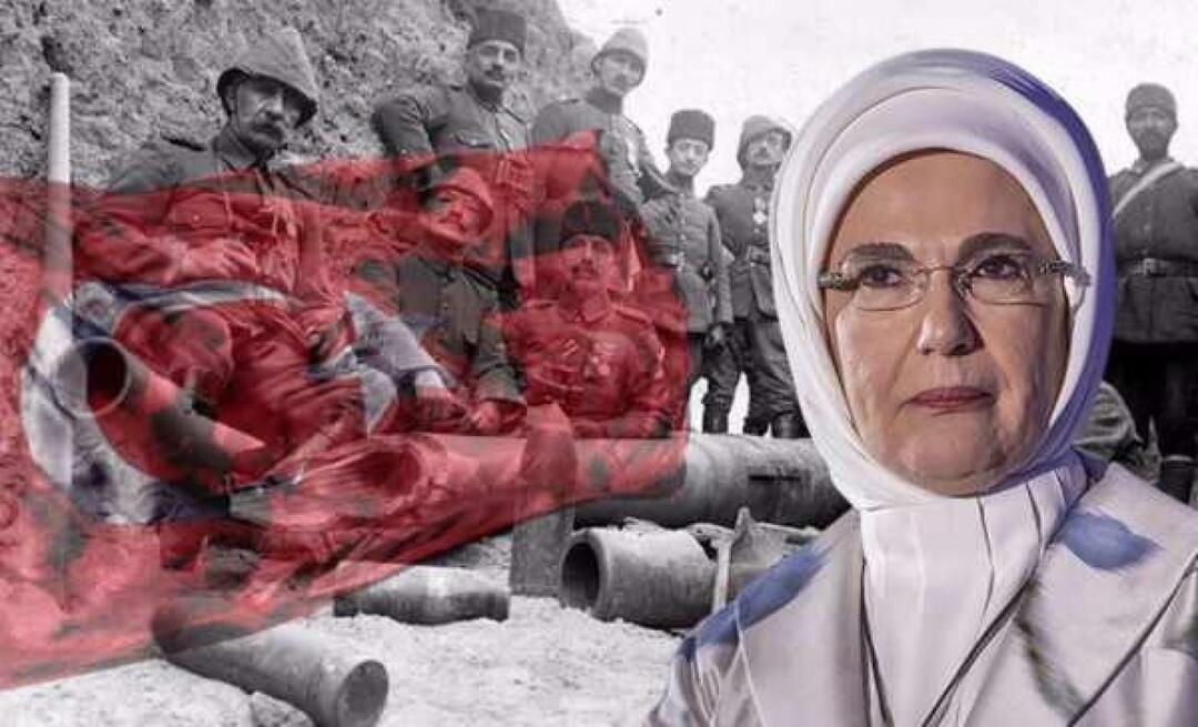 Primeira-dama Erdoğan: comemorando o aniversário da gloriosa vitória de Çanakkale
