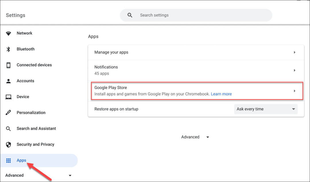 Como corrigir o Google Play não está funcionando em um Chromebook