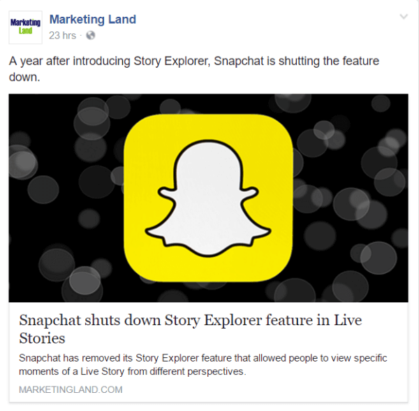 O Snapchat desliga o recurso Story Explorer nas Live Stories.