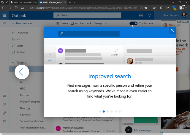 Como acessar a versão beta do Outlook.com da Microsoft agora mesmo