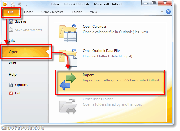 Como importar contatos para o Outlook 2010 do Gmail, Hotmail e Yahoo