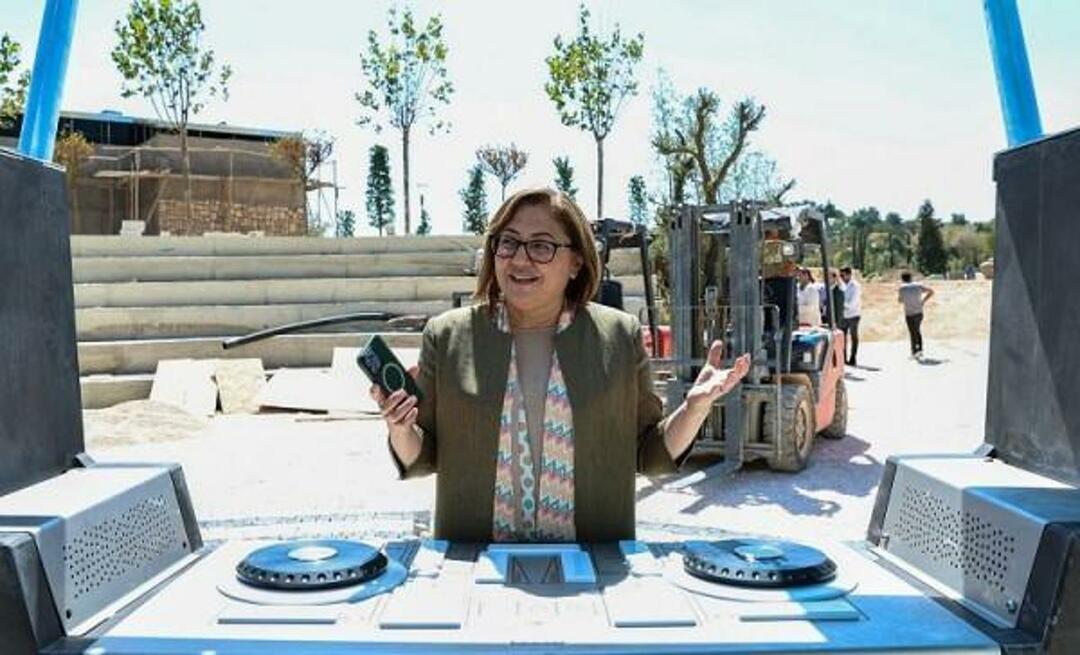Fatma Şahin anunciou o novo Festival Park de Gaziantep assim: "Se quiser, você mesmo pode projetá-lo..."