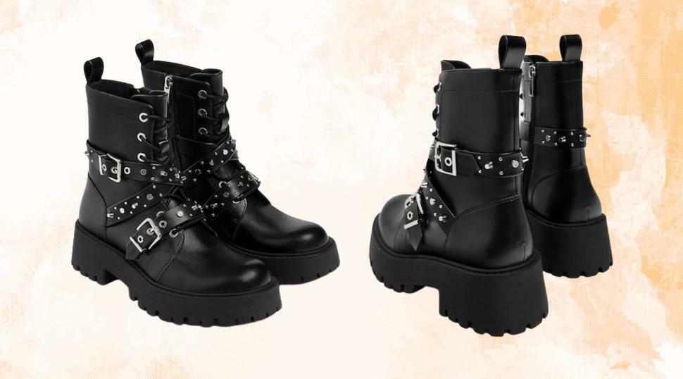 BOTAS DE BIKER PULL&BEAR STAPLE