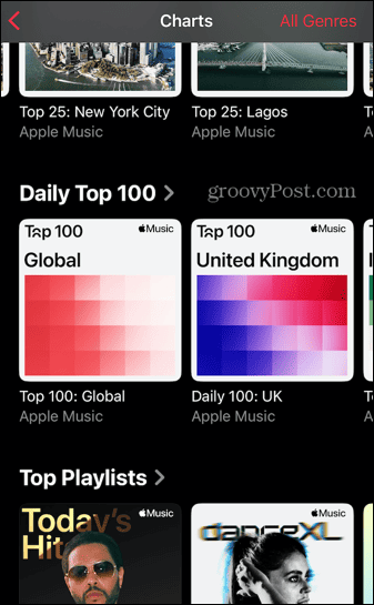 top 100 global das paradas musicais da apple diariamente