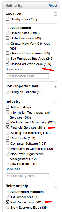 pesquisa de empresa no LinkedIn