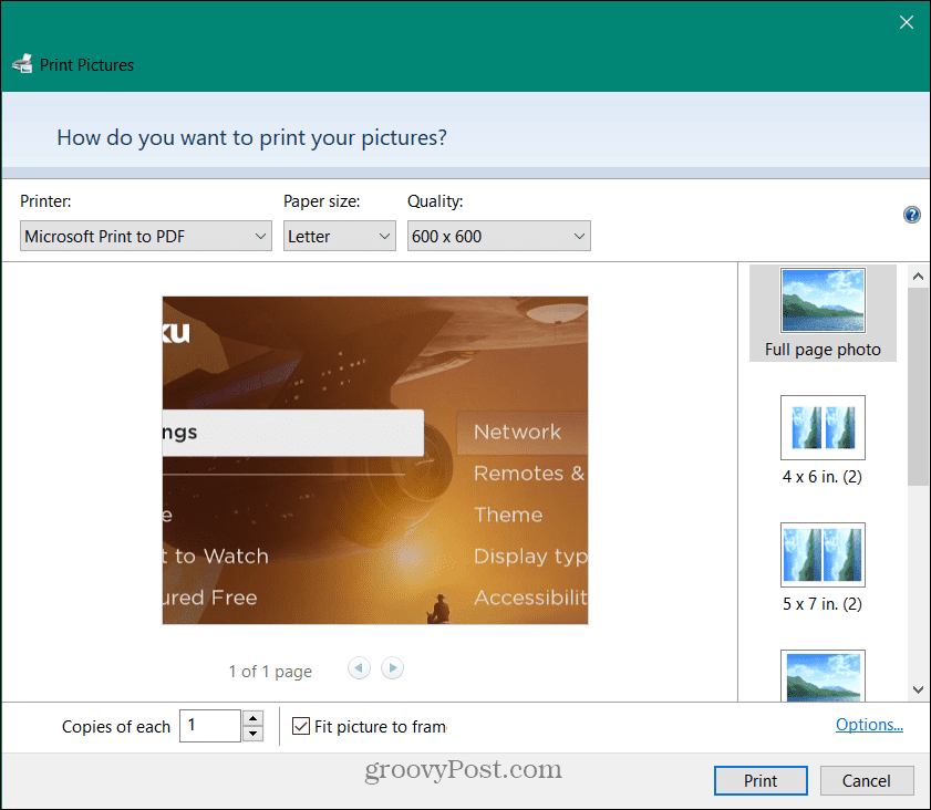 Converter um PNG para PDF no Windows