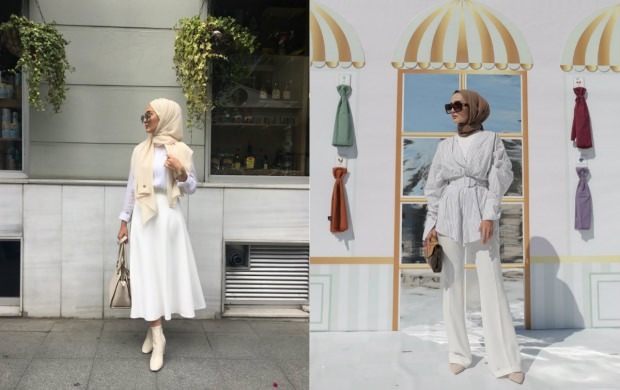 hijab vestido branco