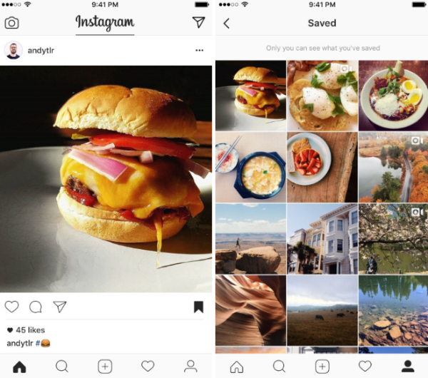 As postagens salvas do Instagram estão disponíveis agora como parte da versão 10.2 do Instagram para iOS e Android.