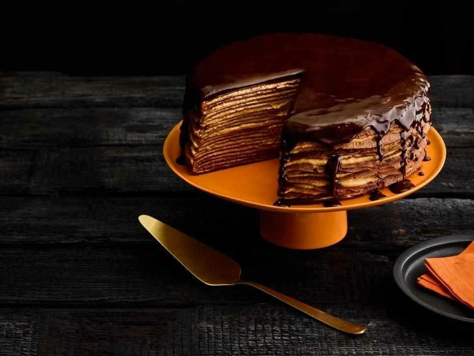 Bolo de Crepe de Chocolate