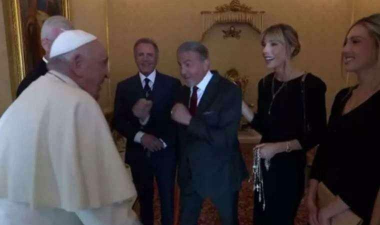 Diálogo interessante entre Sylvester Stallone e o Papa Francisco