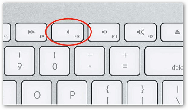 Sem som do teclado do Mac