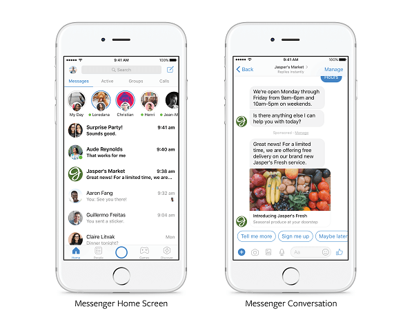 O Facebook anunciou que "nos próximos meses" todos os anunciantes poderão enviar promoções relevantes diretamente para clientes que já se comunicaram com uma marca no Messenger.