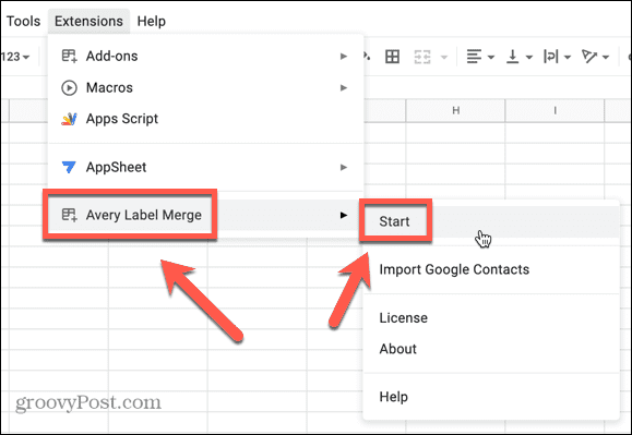 planilhas do google começam a mesclar