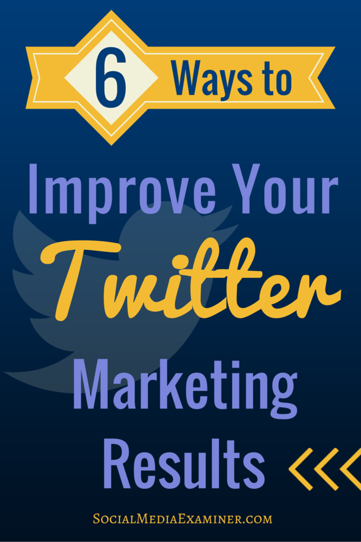 6 maneiras de melhorar seus resultados de marketing no Twitter: examinador de mídia social