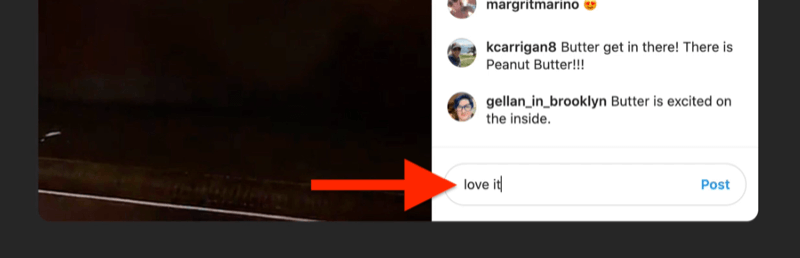xscreenshot exemplo de um instagram live com a caixa de comentários destacada e preenchida por um visualizador dizendo 'adorei'