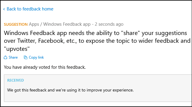 aplicativo de feedback