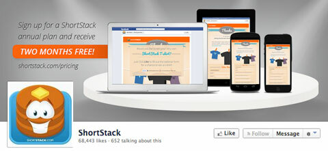 shortstack imagem de perfil do Facebook