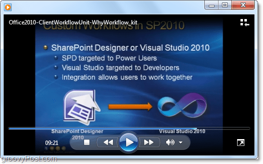 Vídeo tutorial do ClientWorkFlow no desenvolvimento do Microsoft office / sharepoint 2010