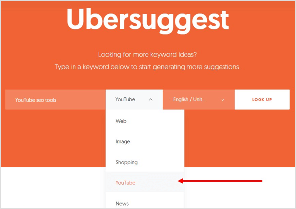 Faça uma pesquisa por palavra-chave com o Ubersuggest.