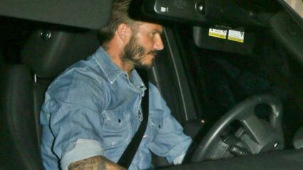 A licença de David Beckham foi confiscada!