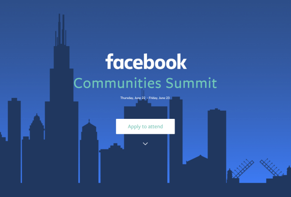 O Facebook sediará o primeiro Encontro de Comunidades do Facebook nos dias 22 e 23 de junho em Chicago.