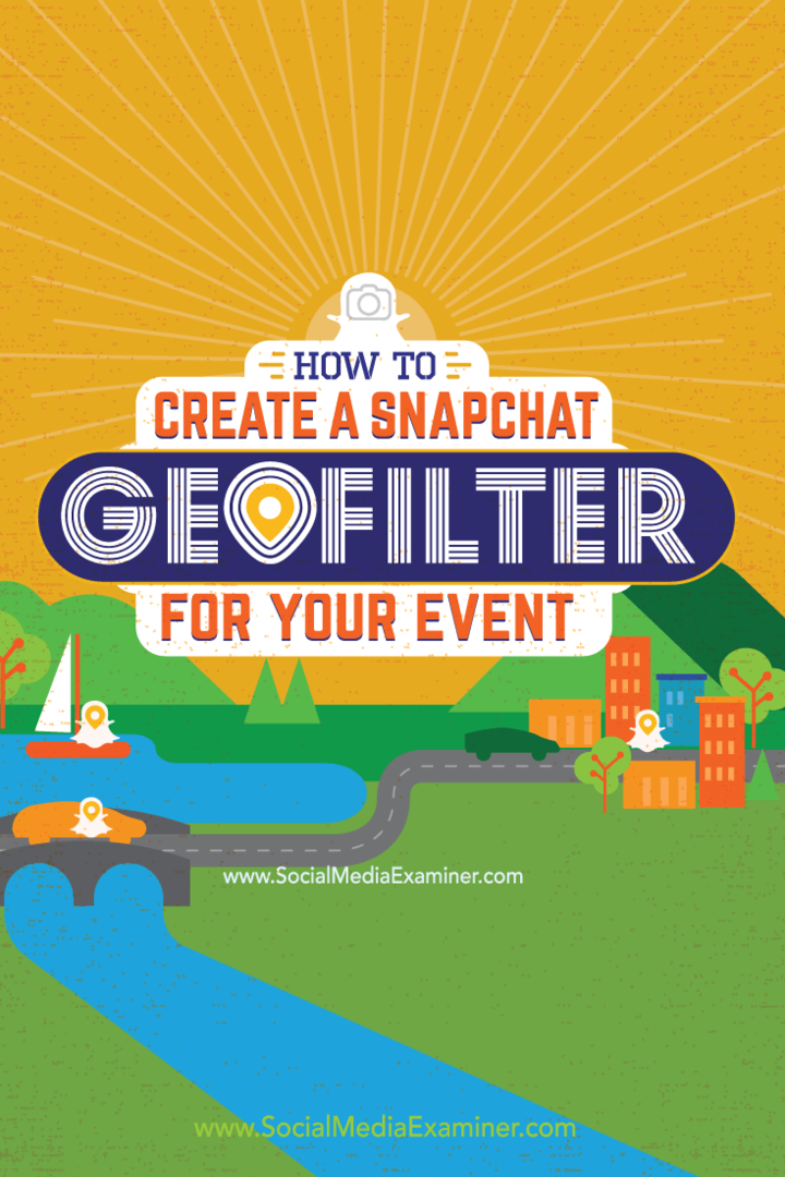 Como criar um geofiltro Snapchat para seu evento: examinador de mídia social