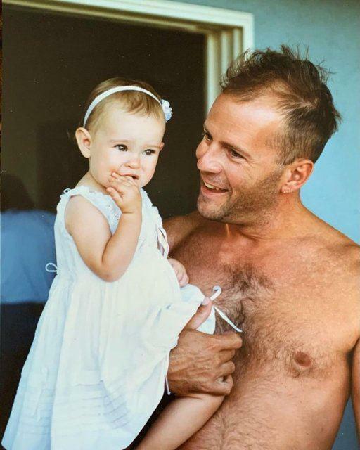 Bruce Willis e sua filha Rumer Willis